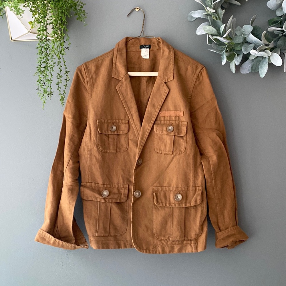 J crew Linen blazer